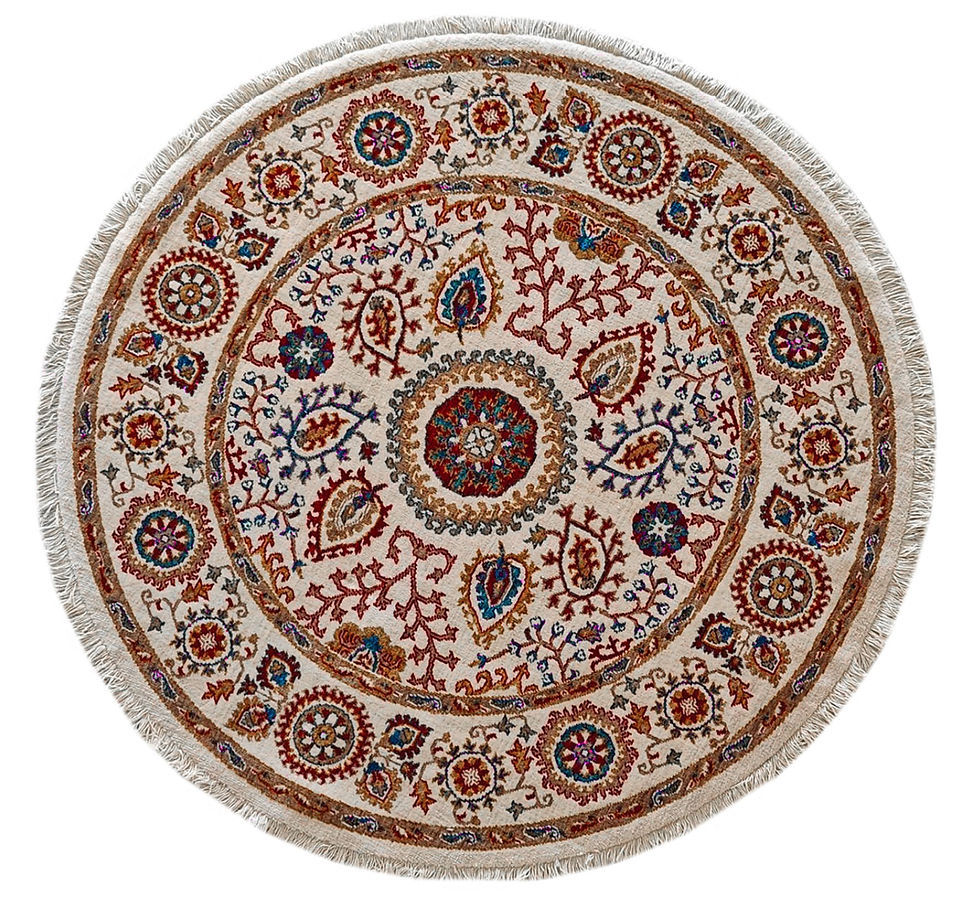 Küçük resim: Yünser Funky 801 Stone Etnik Türk Motifli Yün Halı