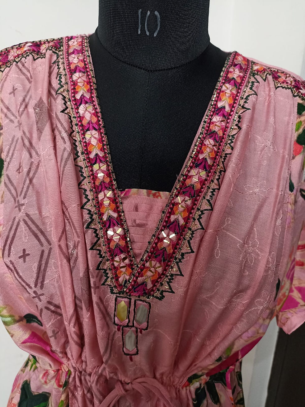 Thumbnail: Pure Maslin Co-ord set with unique combo of dori and ballon pattern 051