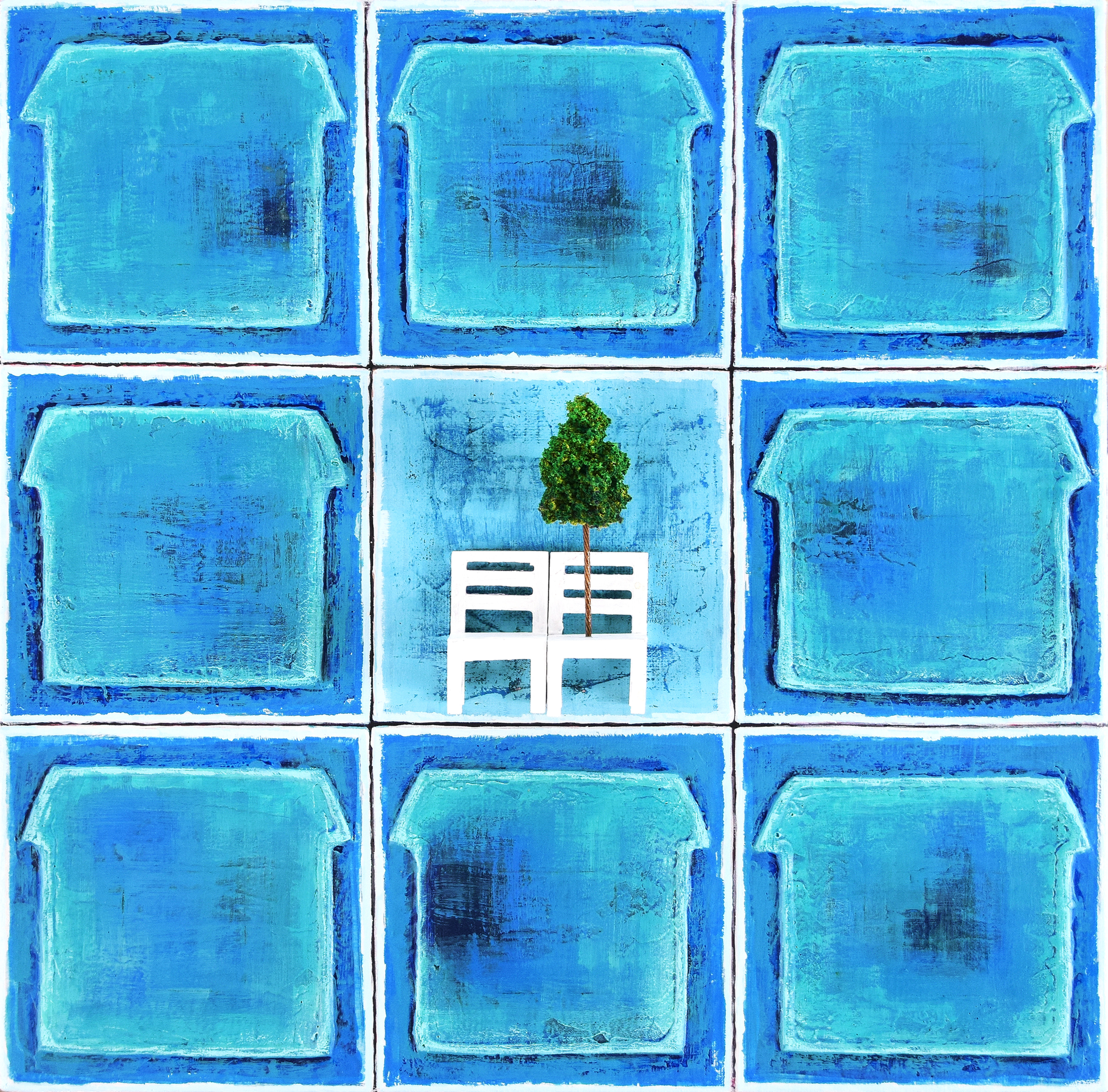 Flow in time - window, 2020, #1