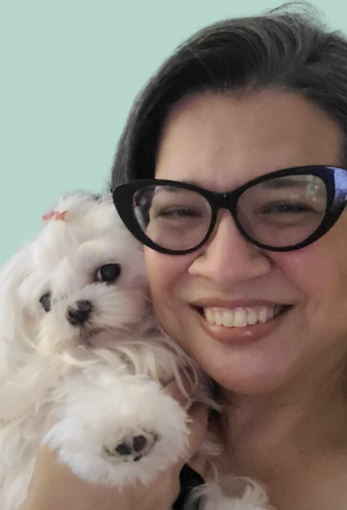 Sophia and her dog Bobo