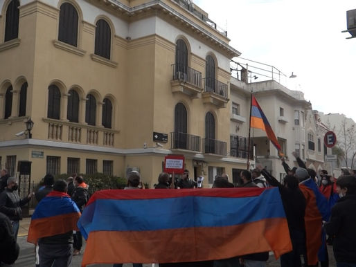 En Buenos Aires, se manifestaron frente a la embajada de Azerbaiyán