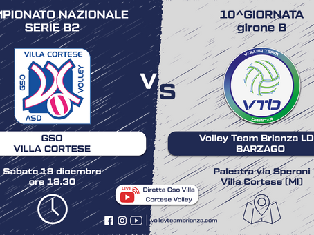 Serie B2 in trasferta a Villa Cortese