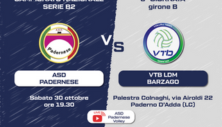 Serie B2 a Paderno d'Adda per sbloccarsi