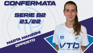 Marta Manzoni è la prima conferma per la Serie B2