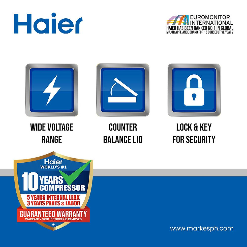 Thumbnail: Haier Chest Freezer 25.0 Cu.ft. - 2 Steel Top Doors (BD-719H)