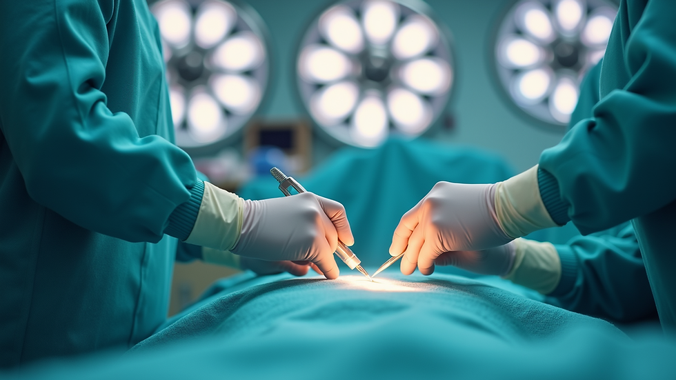 Eye-level view of medical equipment used in vascular treatments