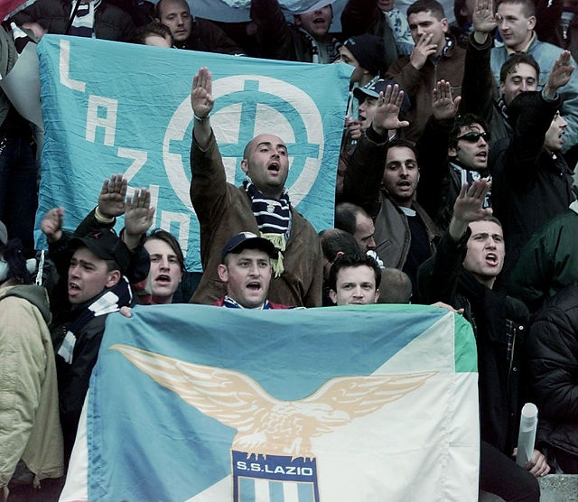 Lazio and facism flags