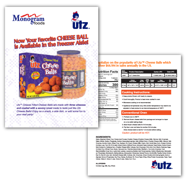 Utz Sales Sheet