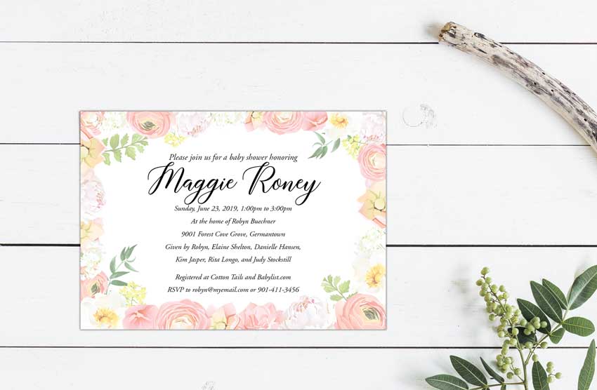 Maggie's Baby Shower Invitation
