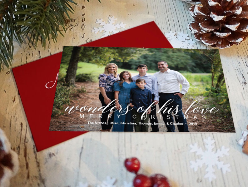 Wonders of His Love Christmas Card