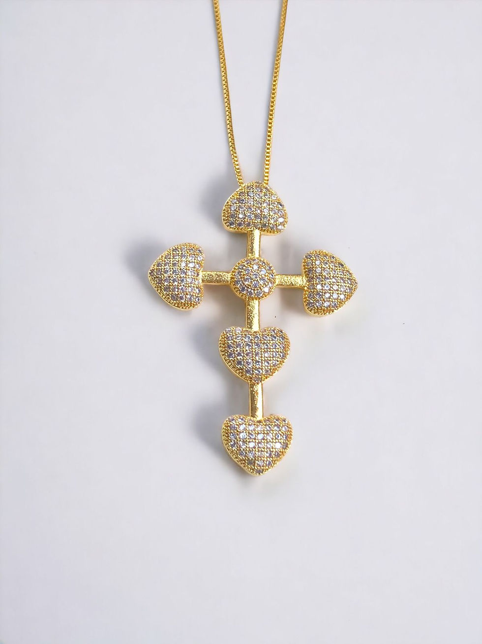 Corrente Veneziana Com Pingente Banhado a Ouro 18k-750