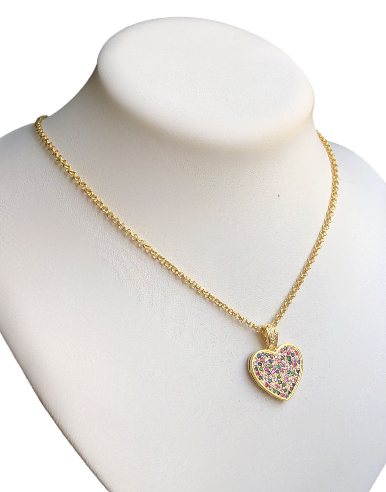 Corrente Elo Portuguesa Com Pingente Banhado a Ouro 18k-750