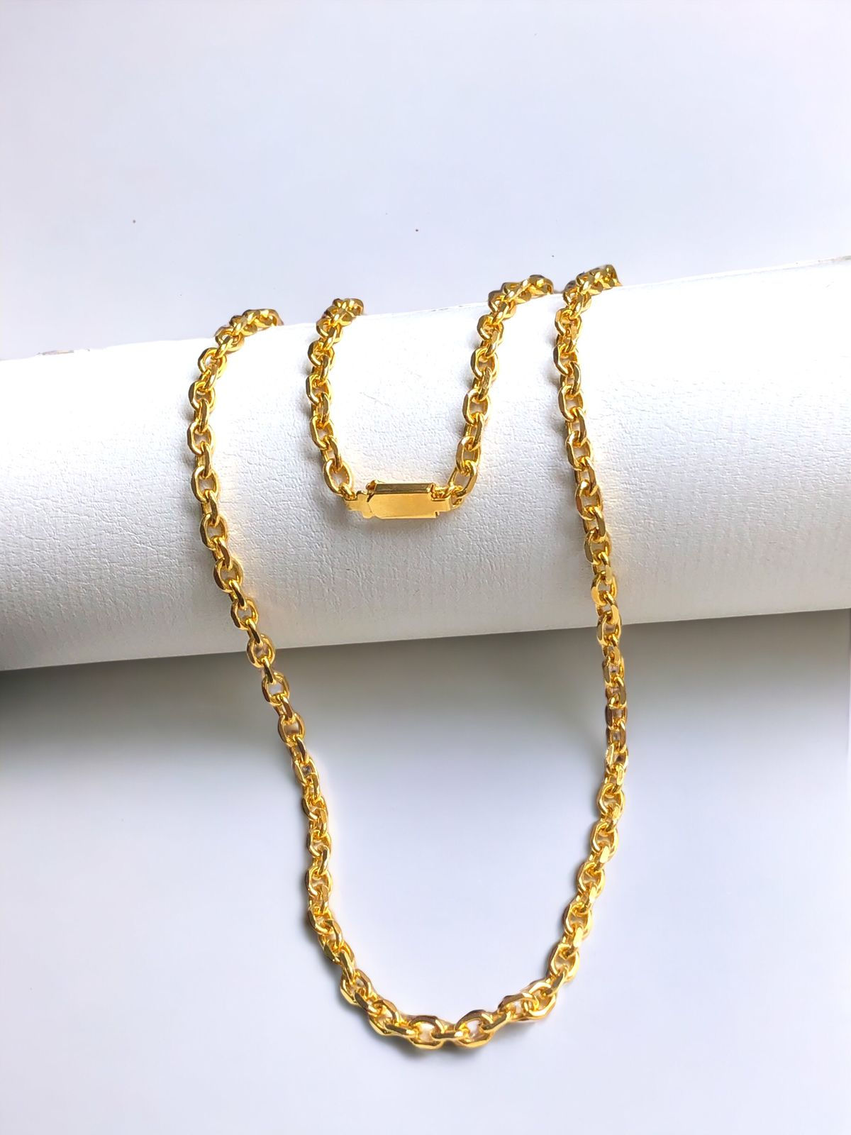 Corrente Cartier 60cm Grossa Banhada a Ouro 18k-750