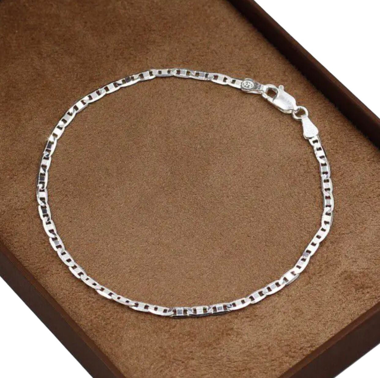 Pulseira Masculina Piastrine Prata - 925