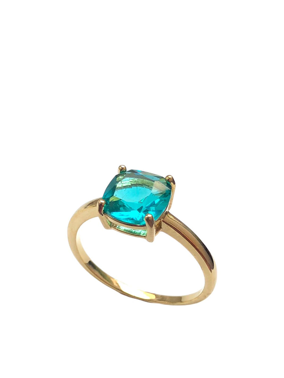 Miniatura: Anel Pedra Zircônia Color Banhada a Ouro 18k-750