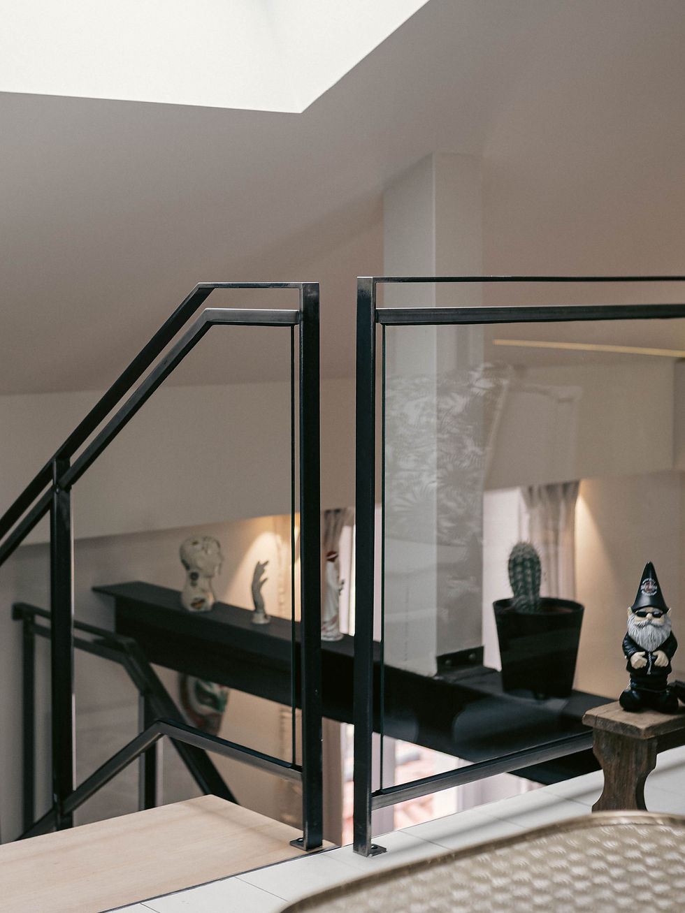 Garde- corps en acier et verre Hossegor