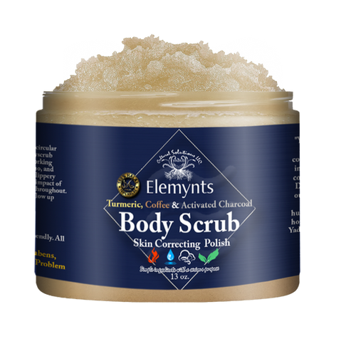Elemynts Premium Body Scrub & Detox, Turmeric, Coffee, Activated