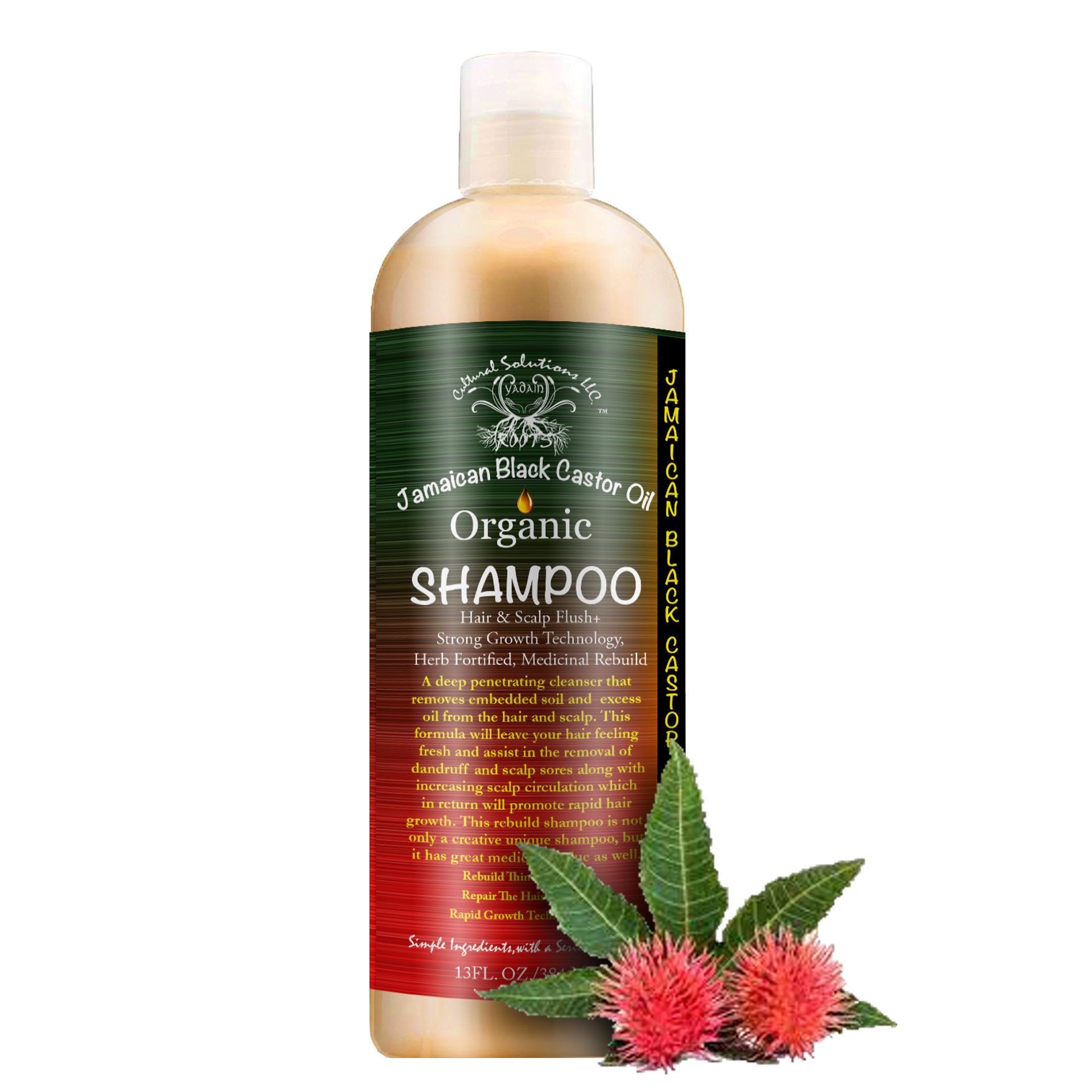 jamaican Black Castor Oil Organic Hair Growth Shampoo (Approx. 13oz.)