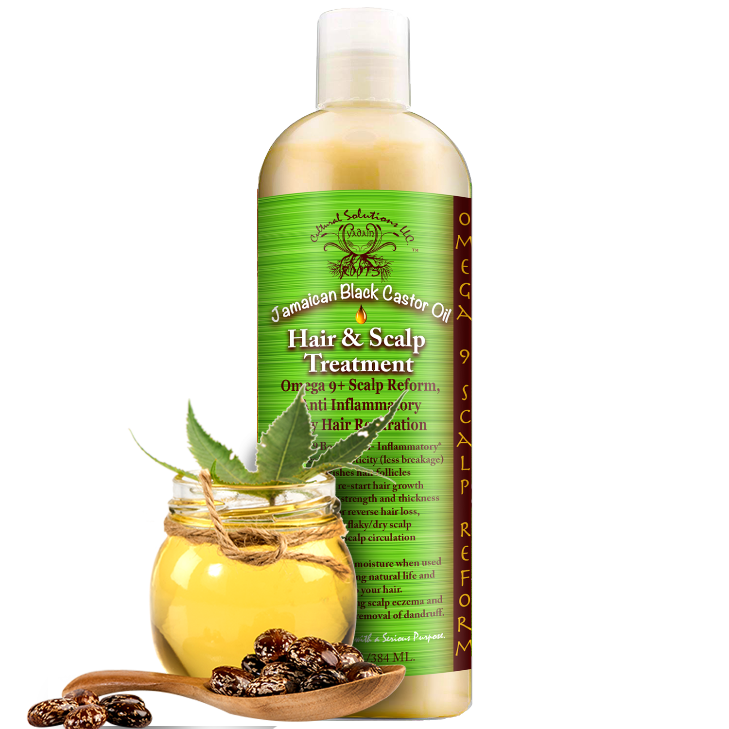 Jamaican Black Castor Oil Rapid Hair Growth & Scalp Treatment (Approx 13oz.)