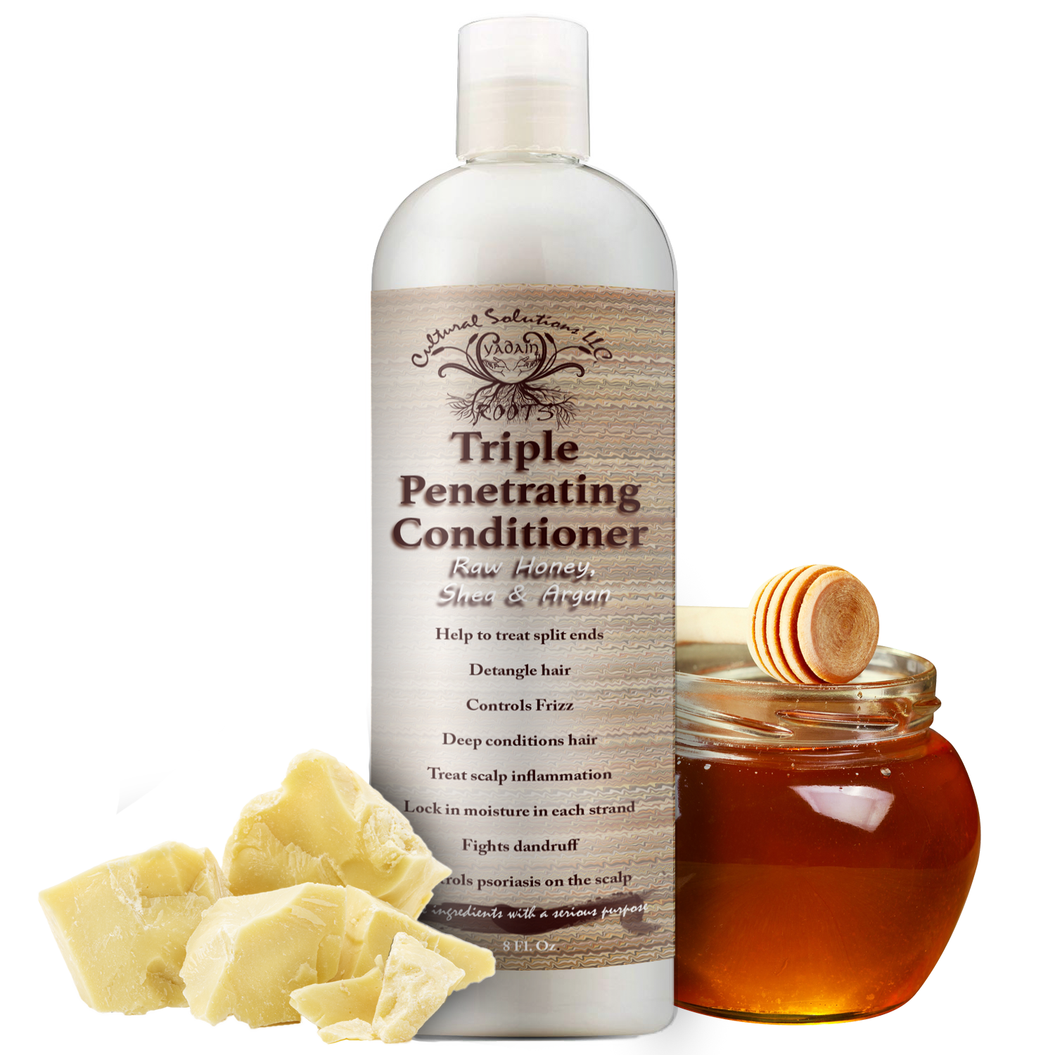 Triple Penetrating  Raw Honey, Shea & Argan Oil Conditioner (8oz.)