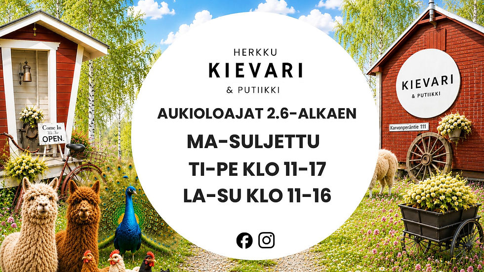 Kesän aukioloajat