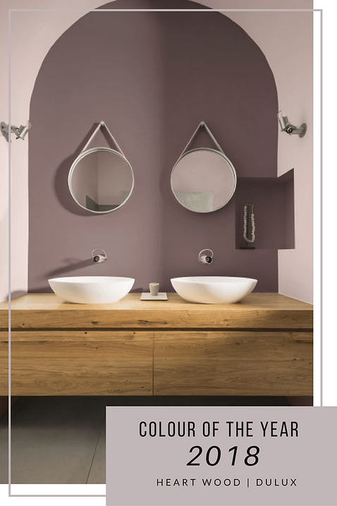 Dulux Colour of the Year 2017 Heart Wood bathroom ideas