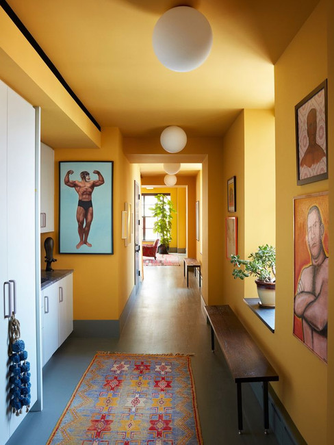 Dulux True Joy yellow on walls