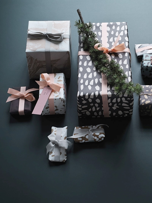 minimalistic gift wrapping ideas from Ferm Living