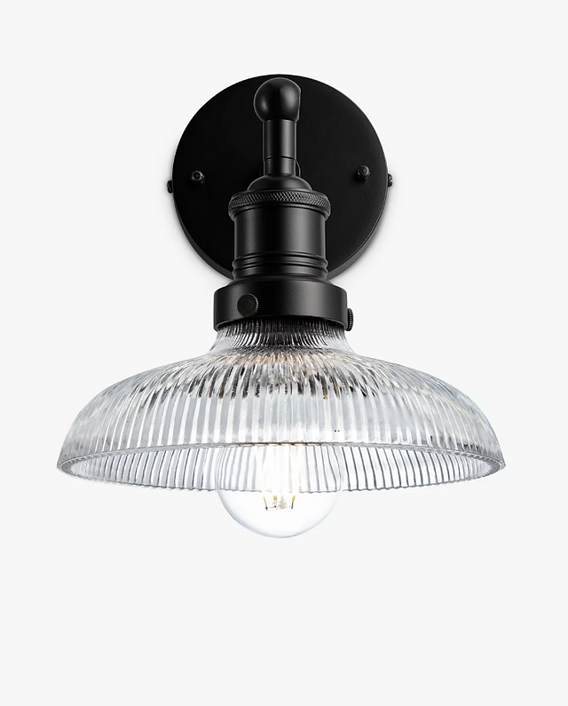 Industville Brooklyn Glass Dome Wall Light