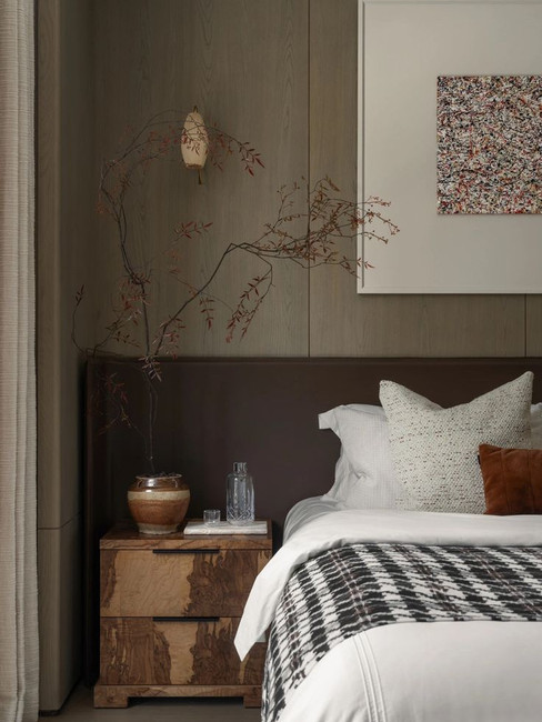 Pantone mocha mousse 2025 bedroom