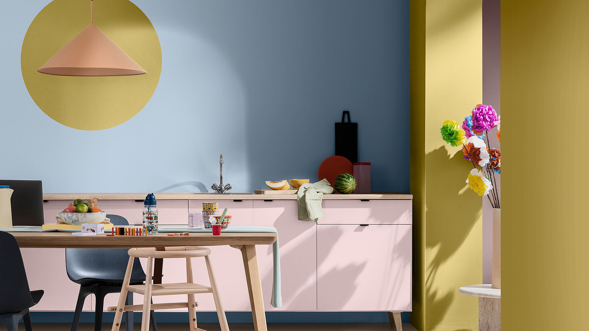 13. Use above kitchen cabinets
