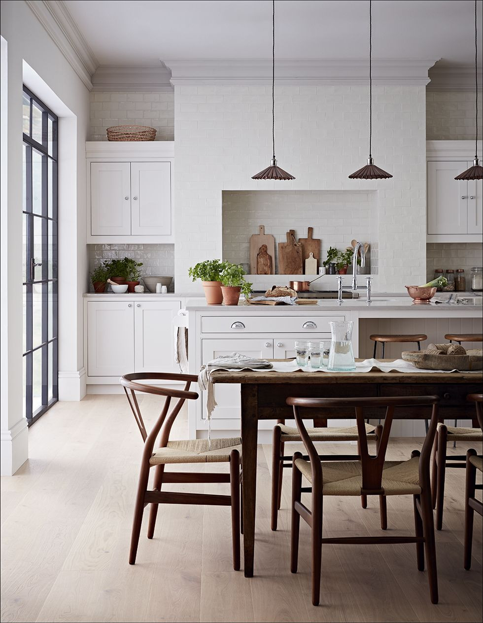 20 White Kitchen Design Ideas white cabinets in kitchen with metro tiles