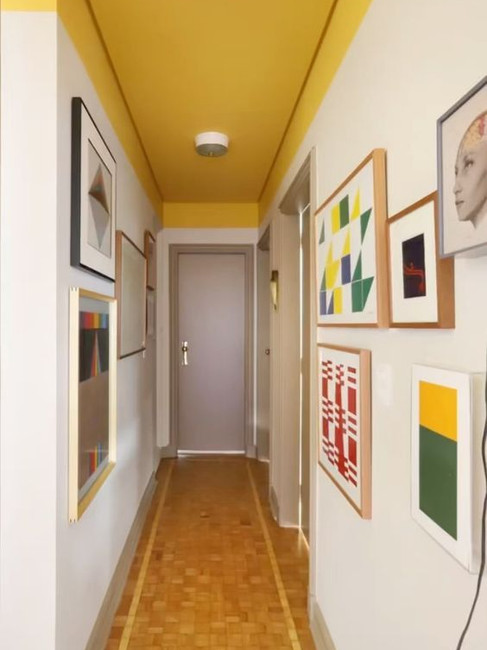 Dulux True Joy yellow corridor idea