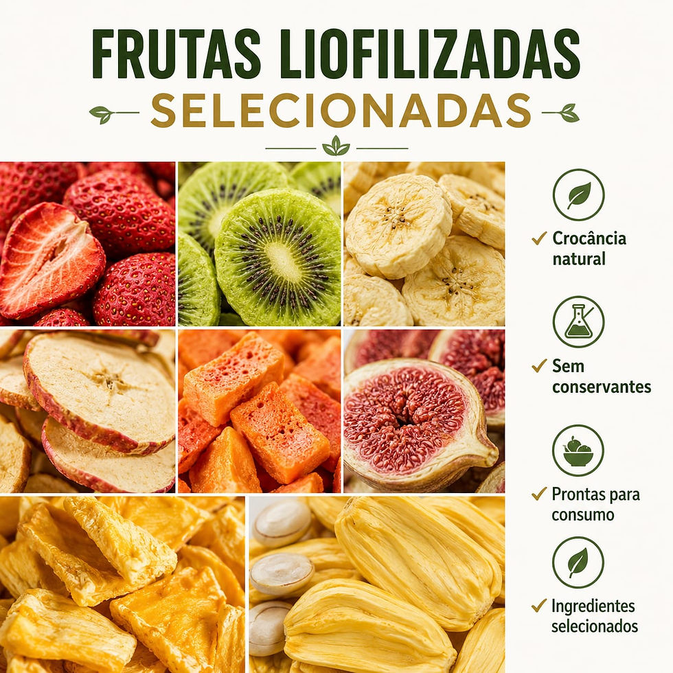 Miniatura: Kit 2 Pacotes de Mix de Frutas Tropicais Liofilizadas – 2 x 100 g