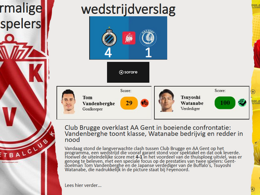 Club Brugge overklast AA Gent in boeiende confrontatie: Vandenberghe toont klasse, Watanabe bedrijvig en redder in nood