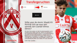 Stilte voor de storm: Maakt KV Kortrijk zich op voor een vertrek van Csanád Vilmos Dénes?