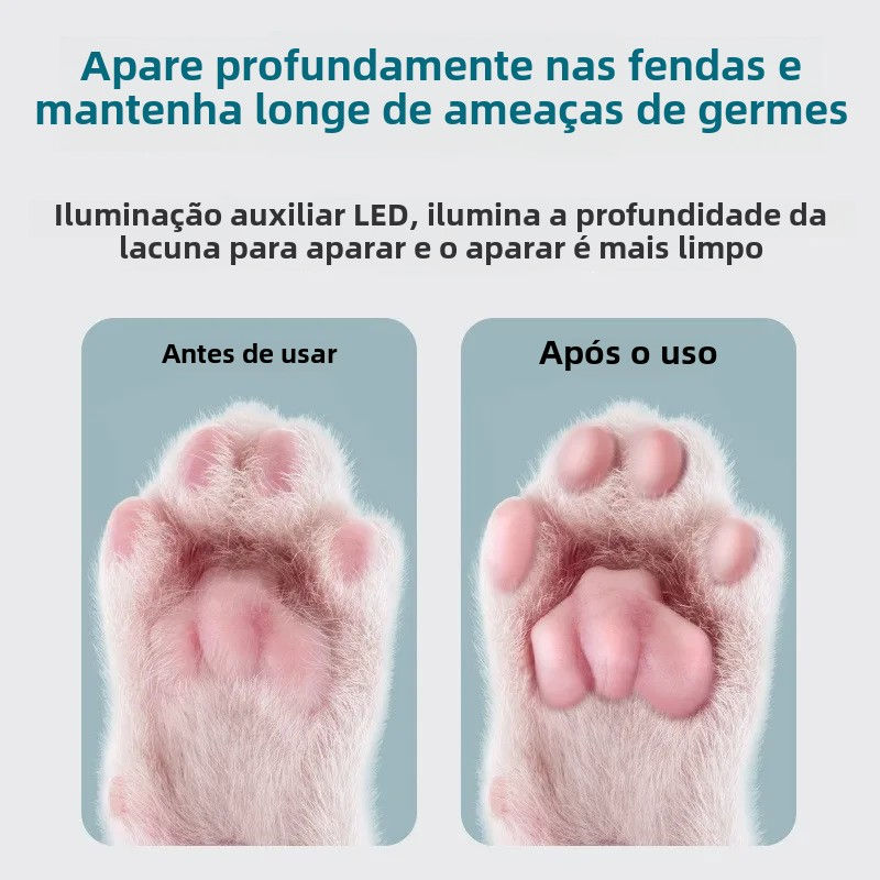 Miniatura: Inteligente à prova dwaterproof água pet cabelo barbeador cão pé barbeador gato