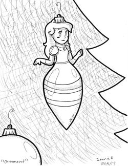 Inktober 2019 Day 17 - Ornament