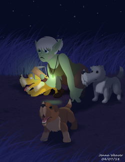 Hunter Elf at Night