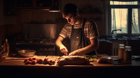 eldoqmentalista_young_farmer_man_cooking_meat_at_night_in_the_d_78d27c60-1ba9-4490-ba2b-ef