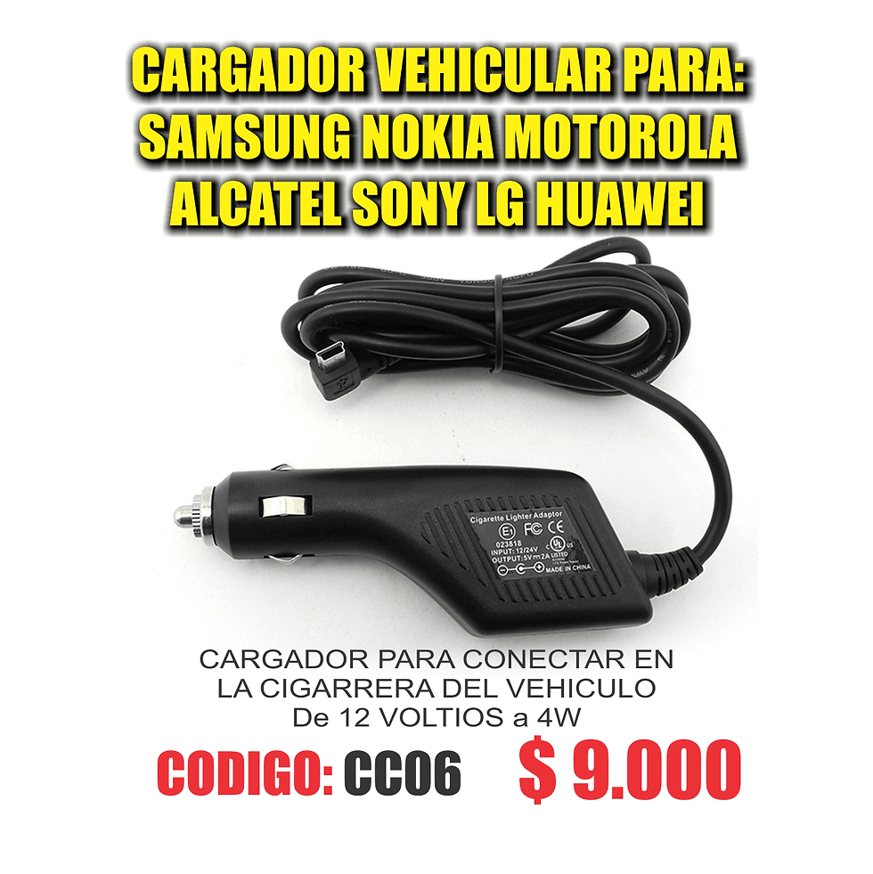 Cargador Vehicular.