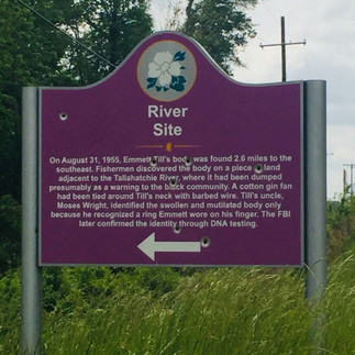 A site of importance in the Emmett Till story. Yes, always bullet holes.