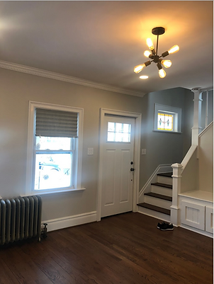 living room before being staged