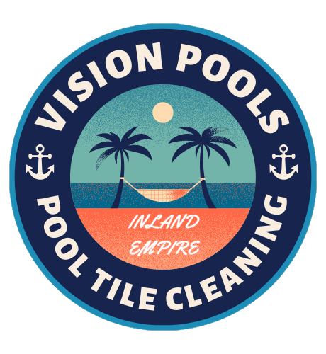 swimming pool tile cleaning and calcium removal in rancho cucamonga