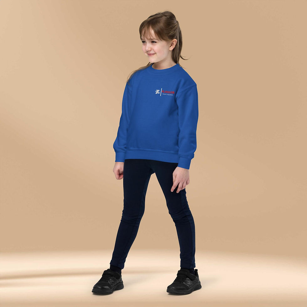 Thumbnail: Embroidered youth crewneck sweatshirt 