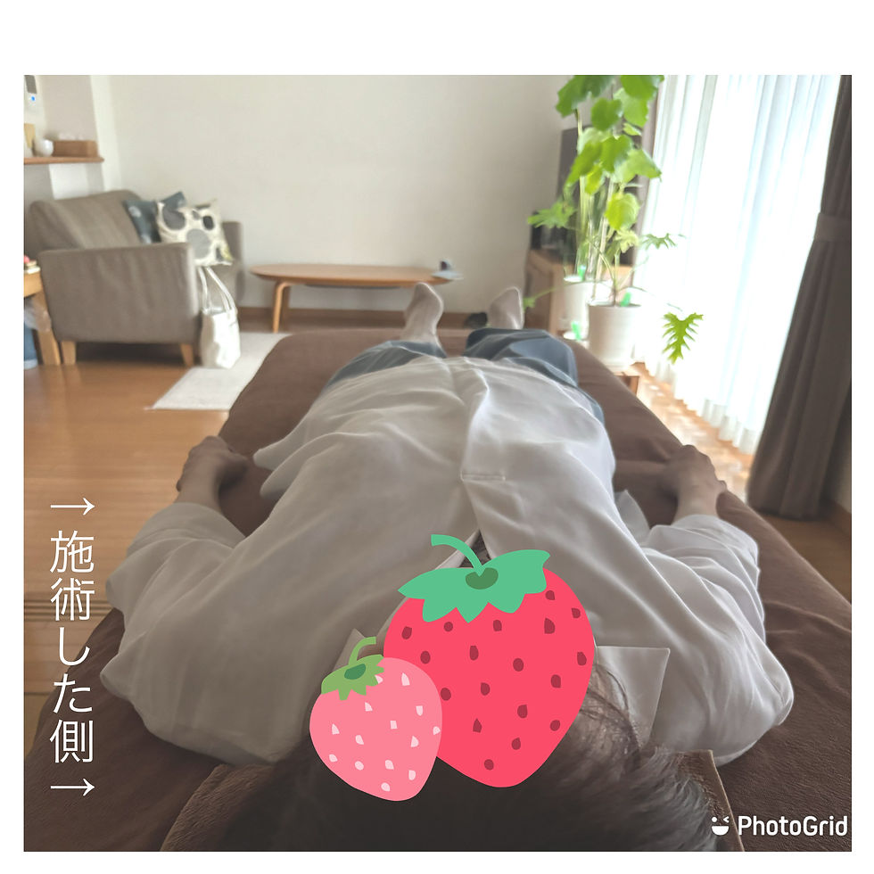 施術でも緩む 痛くない優しい施術