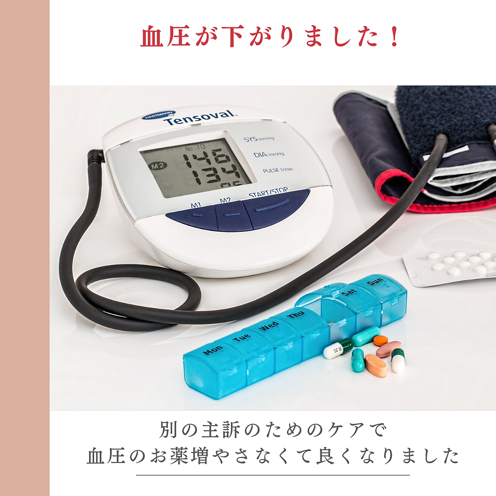 下肢ケアで血圧下がった