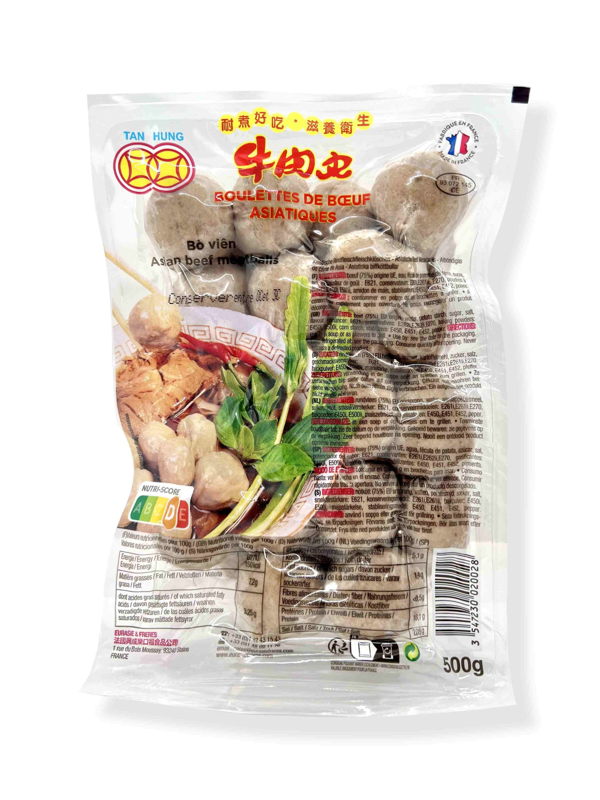 Tan Hung Asian beef meat balls (Bo vien) 500g