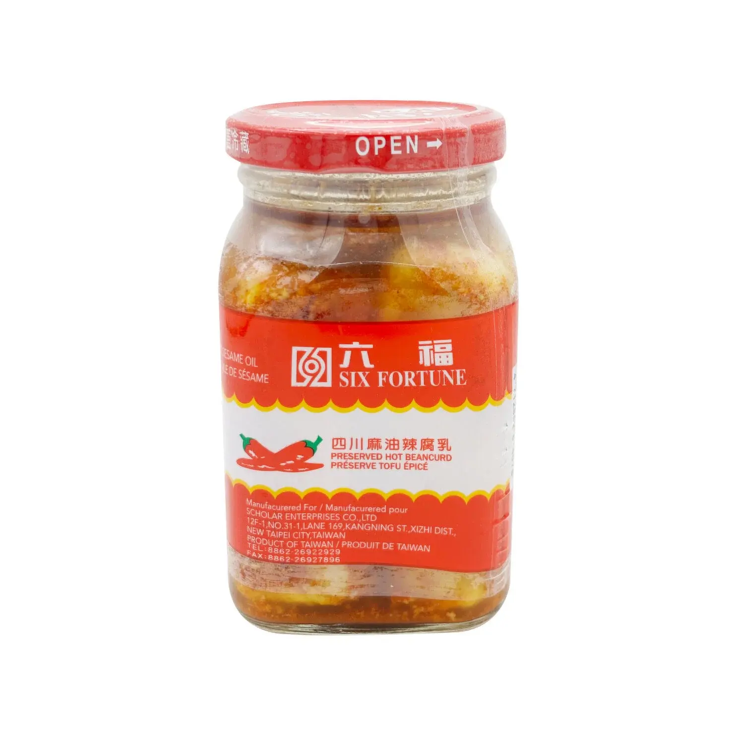 Six Fortune Preserved hot beancurd 300g
