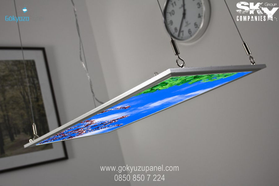 30x60 Gökyüzü Panel Sarkıt 24w Ultra Slim 1x1